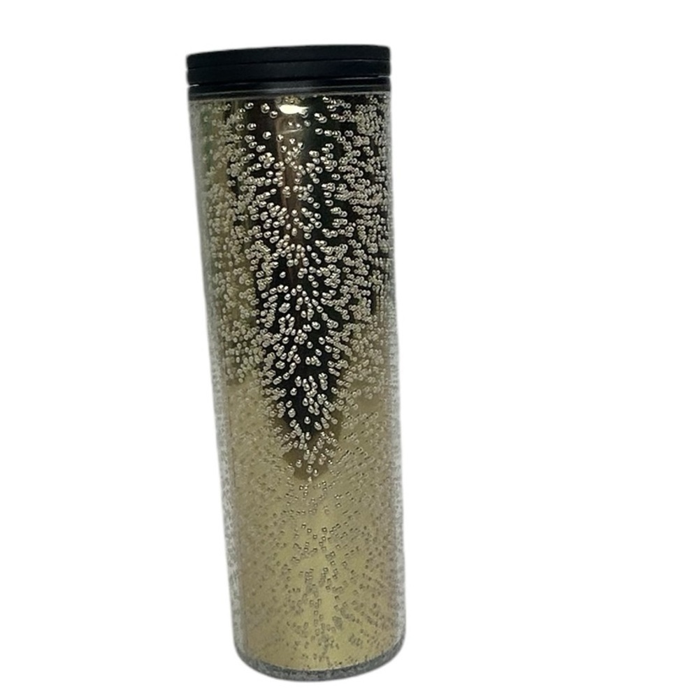 Starbucks 2020 Christmas Holiday Gold Champagne Bubbles Travel Tumbler Lid Cup - Picture 2 of 15
